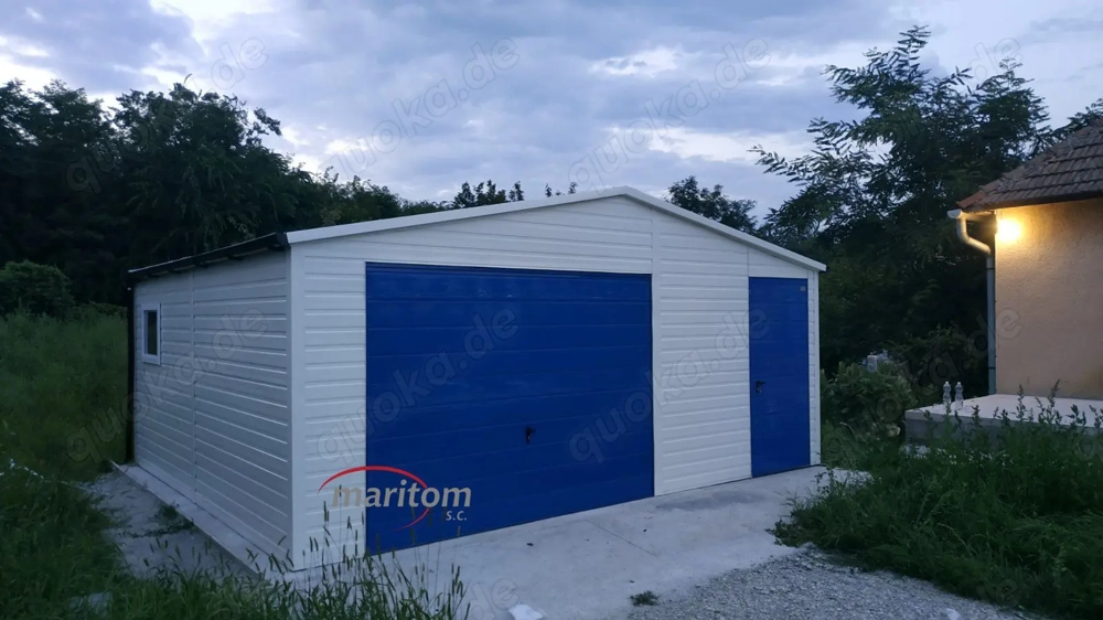   Blechgarage Premium nach Maß  Autogarage Schuppe