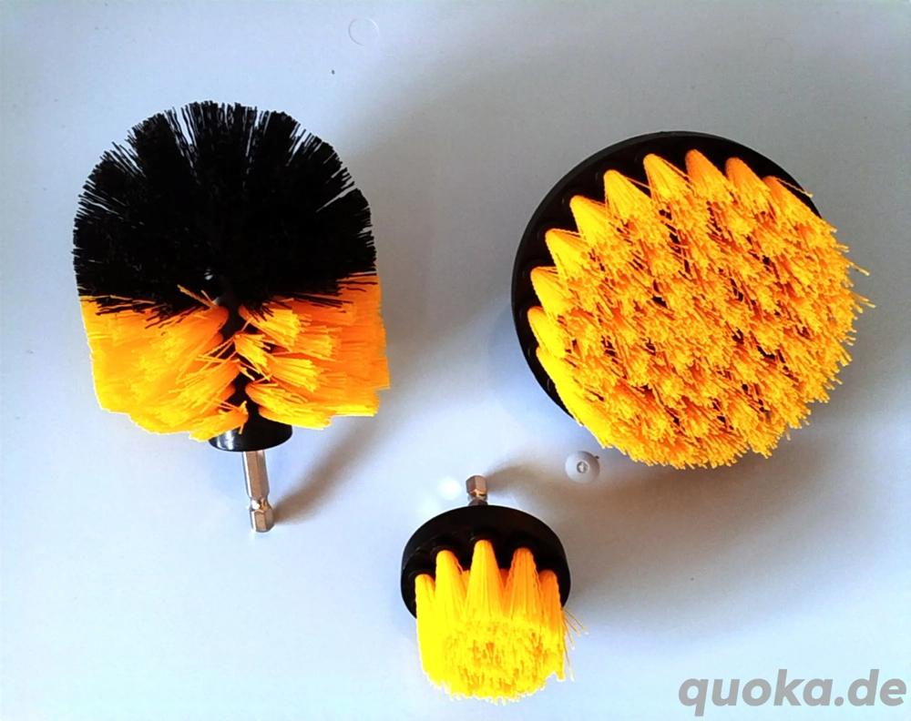 dreiteiliges bürstenset für Haushalt und Auto zum reinigen