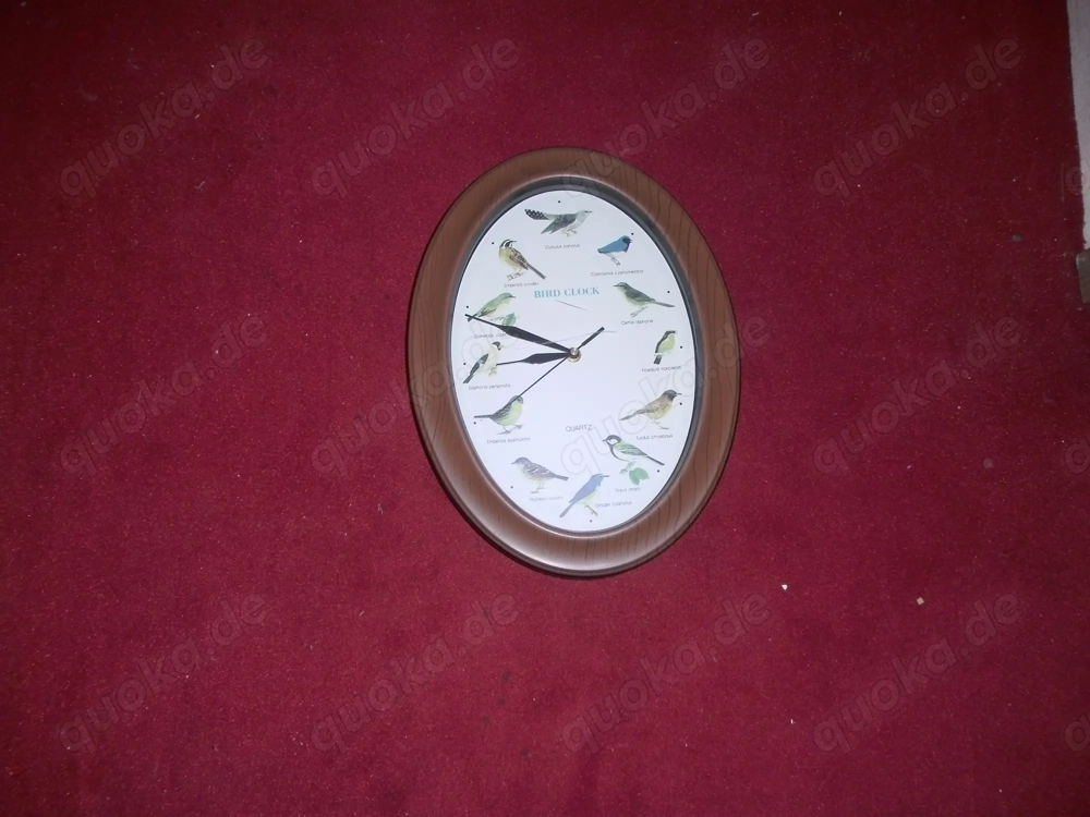 Quarzuhr Vögel