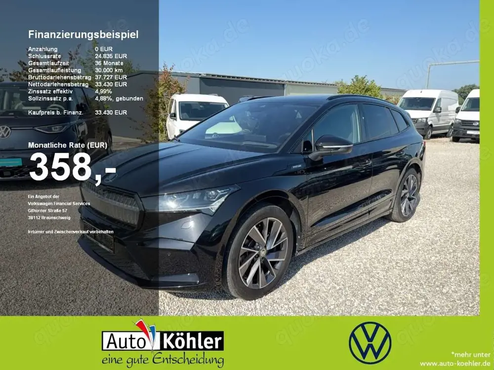 Skoda Enyaq iV Pano+ACC+AHK+LED+Navi+Virt+Alcantara