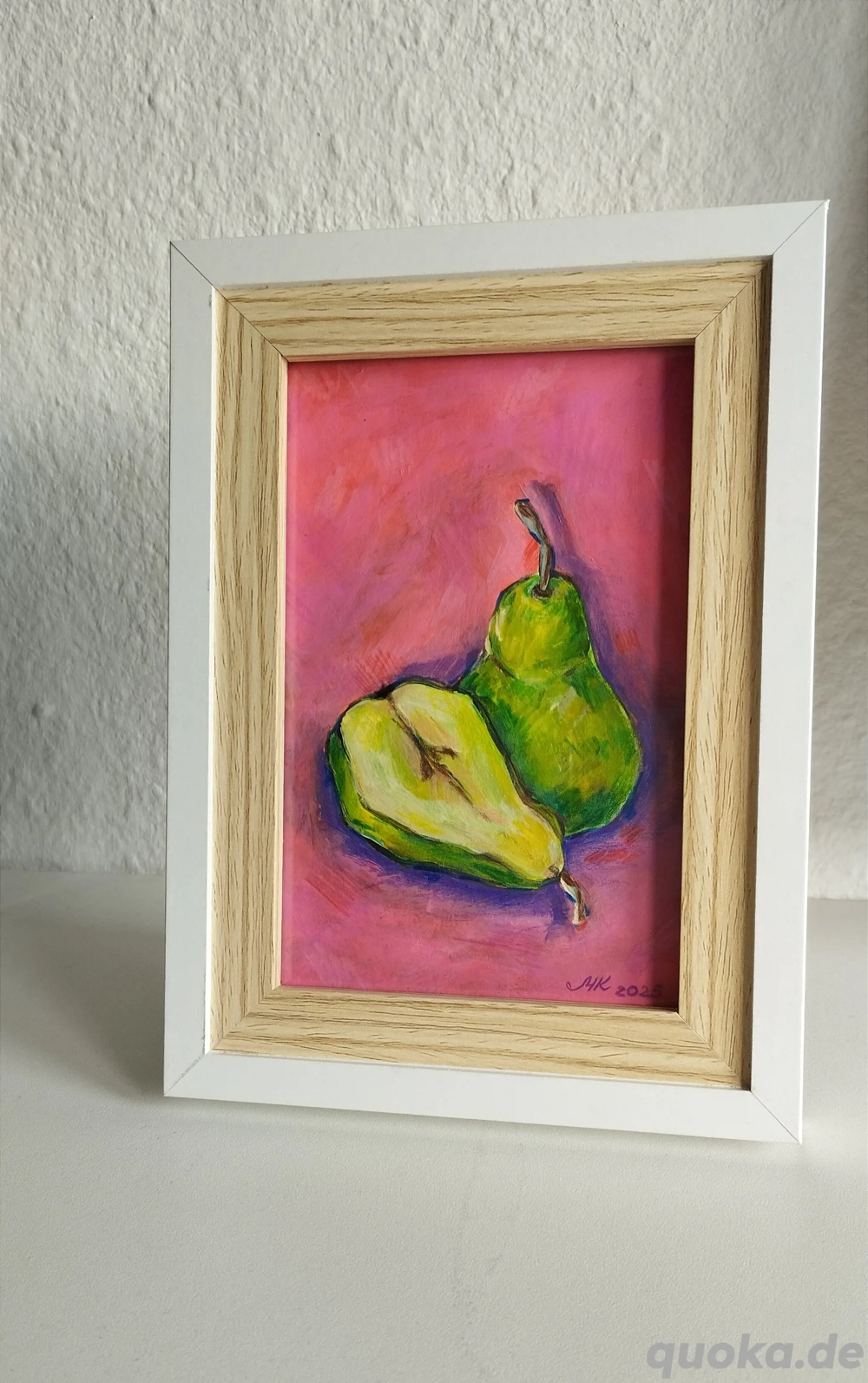 Gemälde (Acryl, Buntstifte, Papier) 13,5 * 18,5 cm 