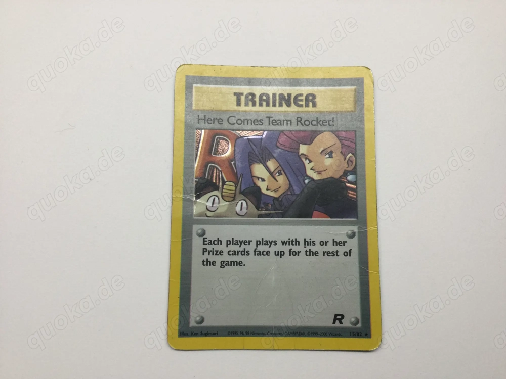 Pokémon Vintage Sammelkarte Here Comes Team Rocket Holo