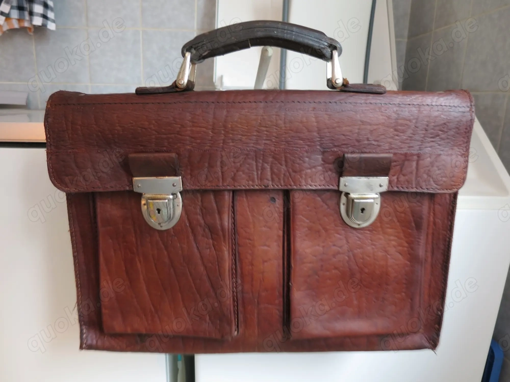 Leder-Aktentasche aus den 20er oder 30er Jahren