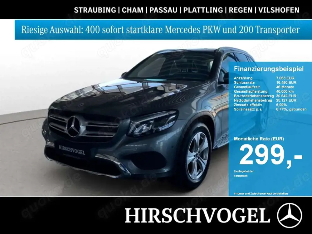 Mercedes-Benz GLC 220 d 4M EXCLUSIVE+Pano+Memory+Navi+LED+360K
