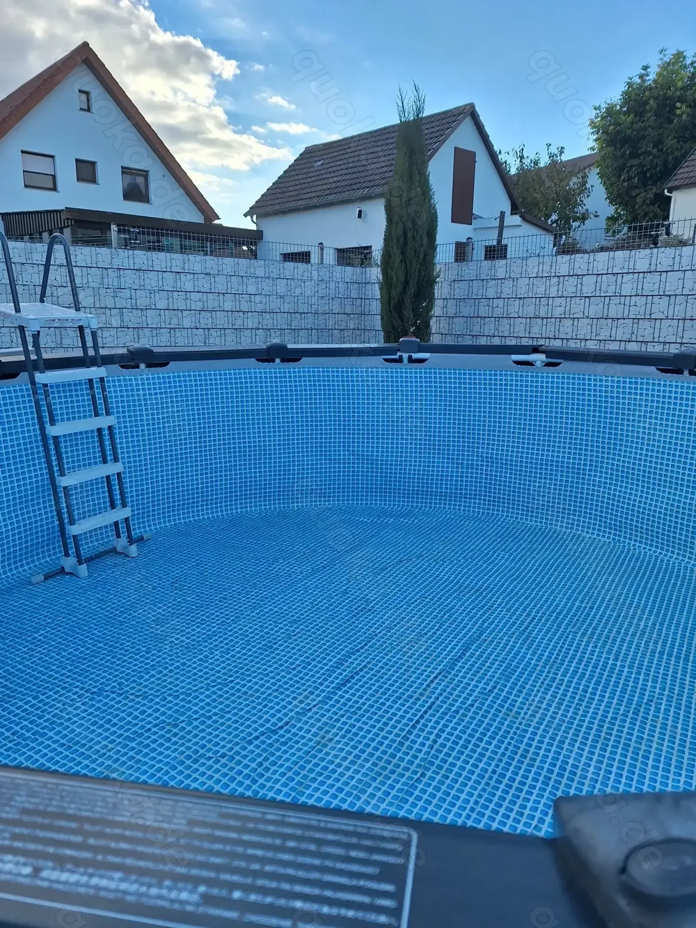 Intex Graphite Panel Pool, rund 478 x 124 cm inkl. Sandfilterpumpe