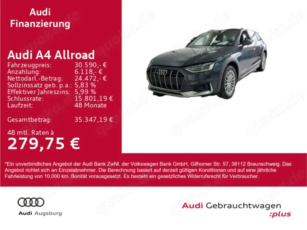 Audi A4 allroad A4 allroad quattro 40 TDI S tr. *PANO*NAVI*8fach