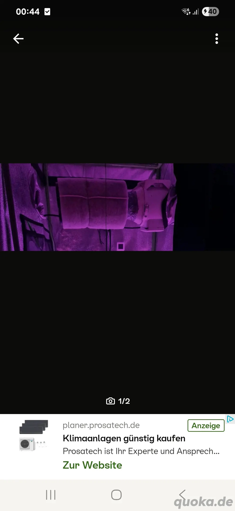 Mixed inline grow Abluftventilator+Aktivkohlefilter