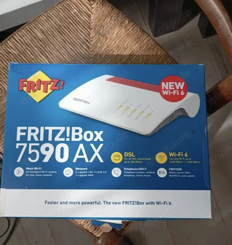 FRITZ!Box 7590 AX (Wi-Fi 6) + Repeater   top Zustand!