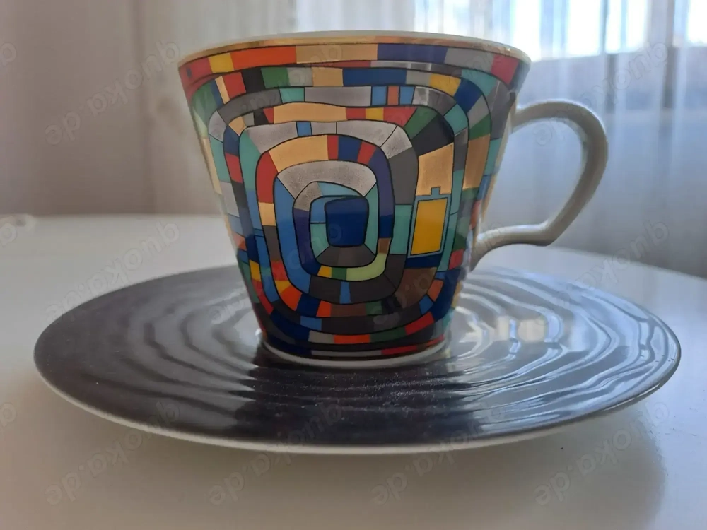 Sammlerstück! Tasse mit Untertasse ars mundi Exclusiv-Edition