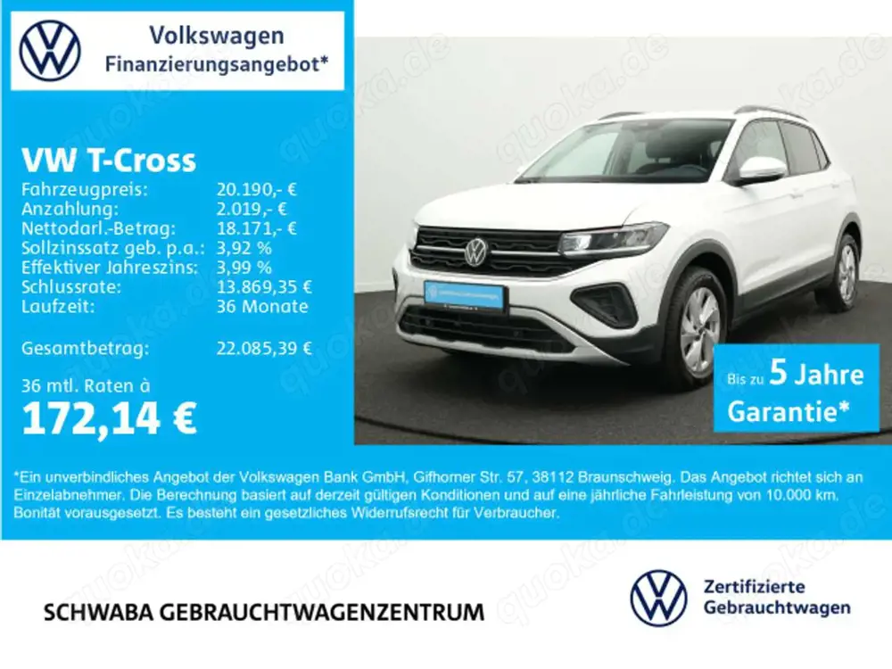 Volkswagen T-Cross Life 1.0 TSI *ACC*LED*VIRTUAL*LANE*16''*