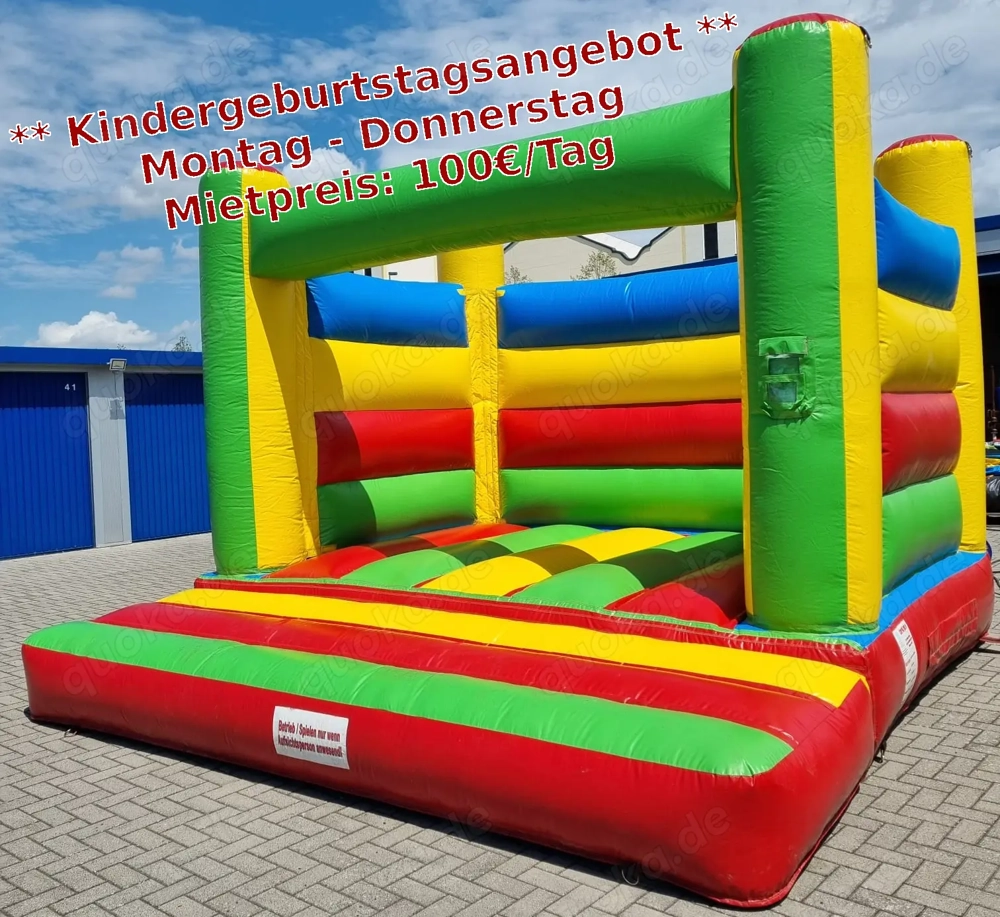 Hüpfburg zum Kindergeburtstag mieten