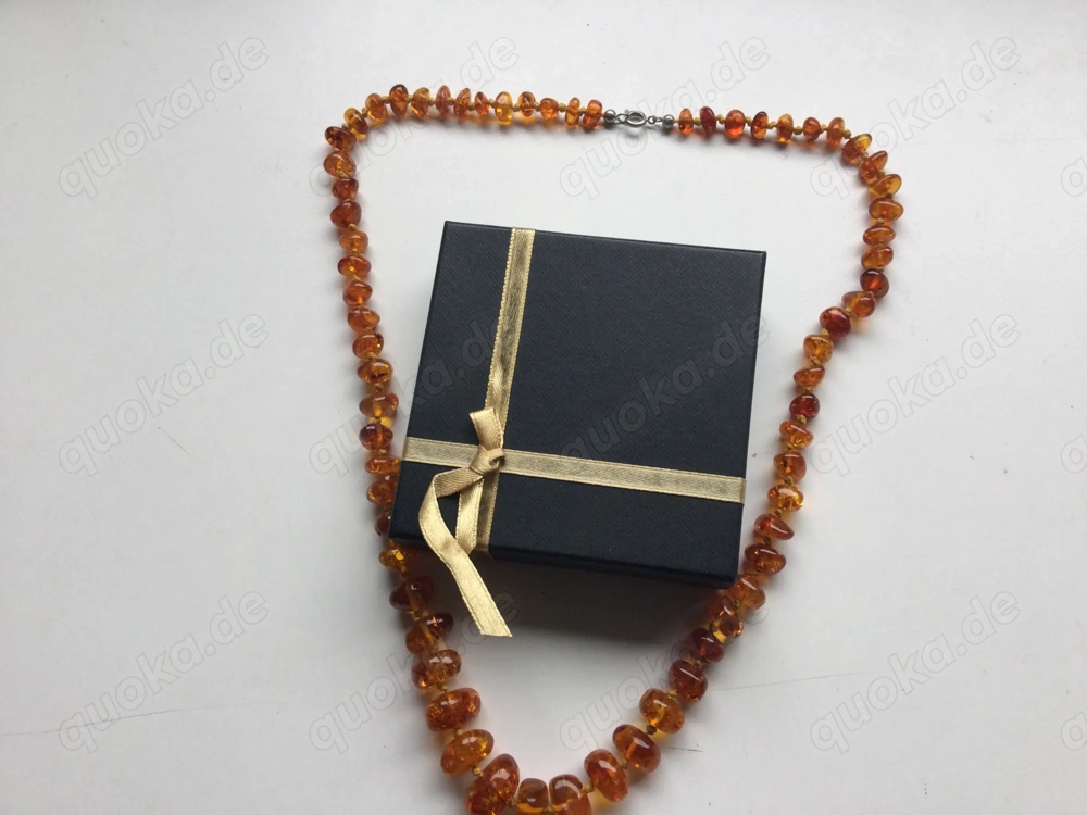 Bernstein Kette Antik Vintage Halskette 