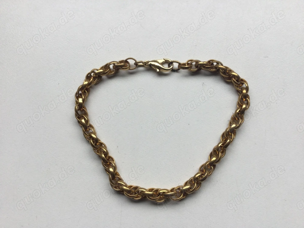 Armkette Vintage Schmuck Vergoldet Gold Double