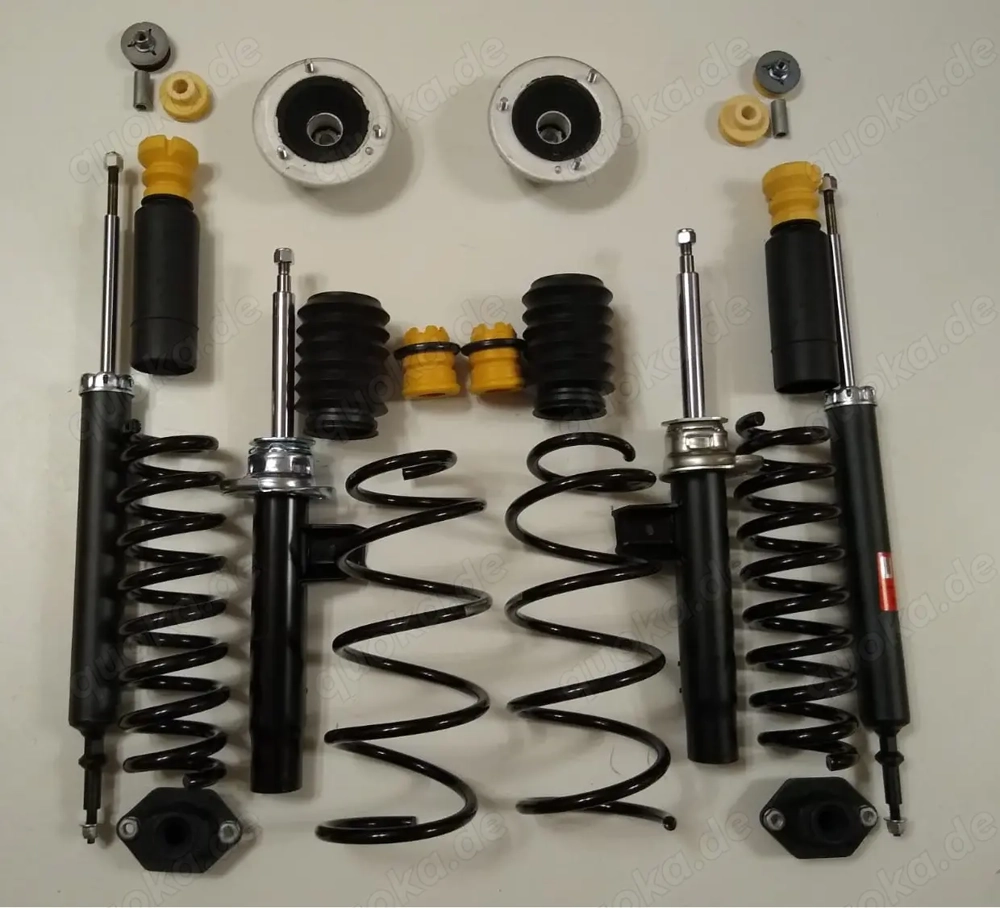 Fahrwerk Serienfahrwerk BMW E90 E91 E92 3er Stoßdämpfer Federn Domlager Staubschutz XD XI XDrive 