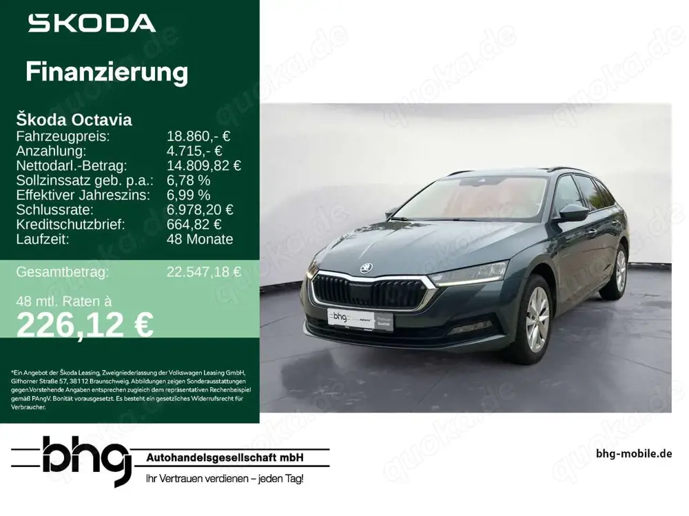 Skoda Octavia Combi 2.0 TDI DSG Ambition