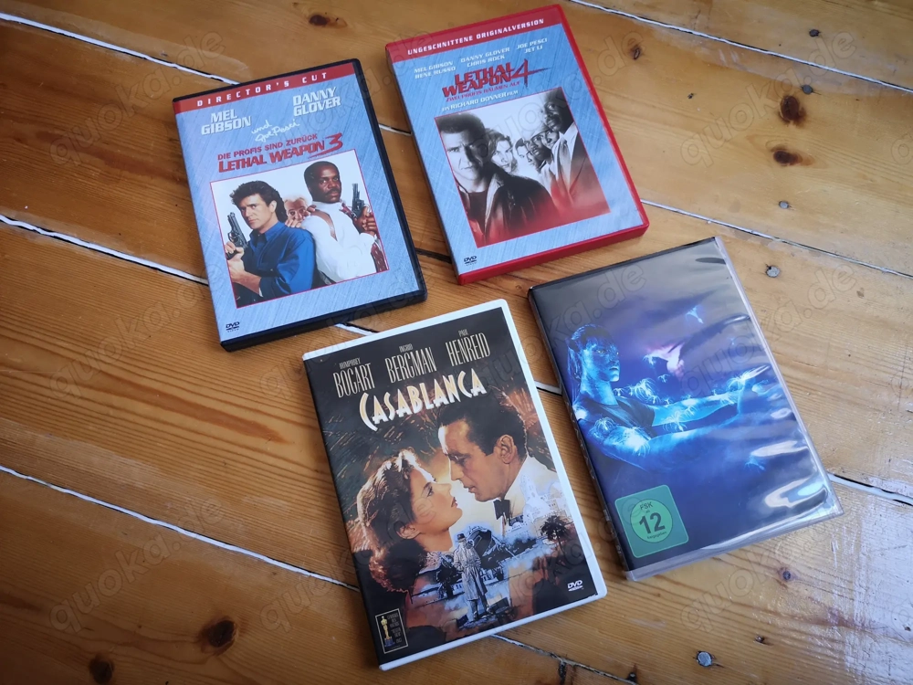 4er Paket DVD Set - Lethal weapon 3+4, Avatar usw. , 