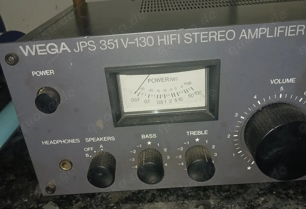 WEGA JPS 351 V-130 HIFI STEREO Amplifier Verstärker. 