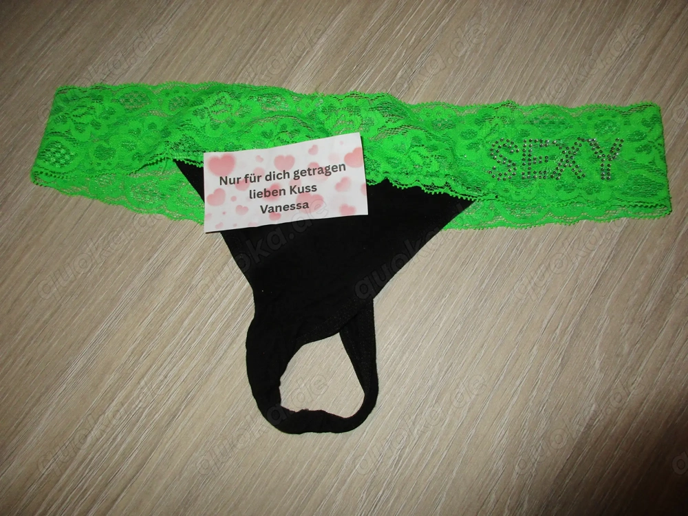 Sexy getragene Strings mit Spitze ! Getragene Slips ! uvm für dich !