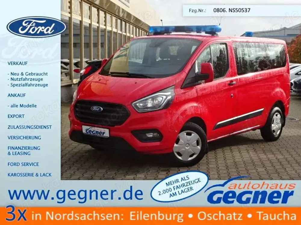Ford Transit Custom Kasten 320 L1 Trend MTW Feuerwehr