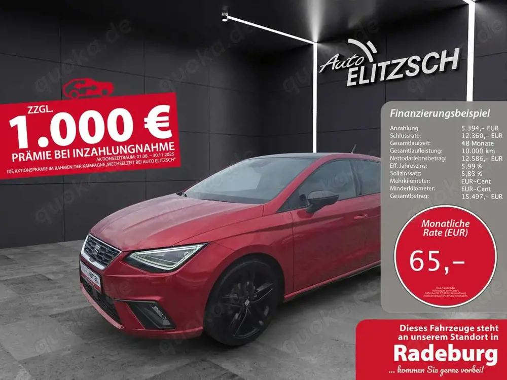 SEAT Ibiza 1.0TSI FR Pro-Black-Edition LED AHK Navi AID Pa...