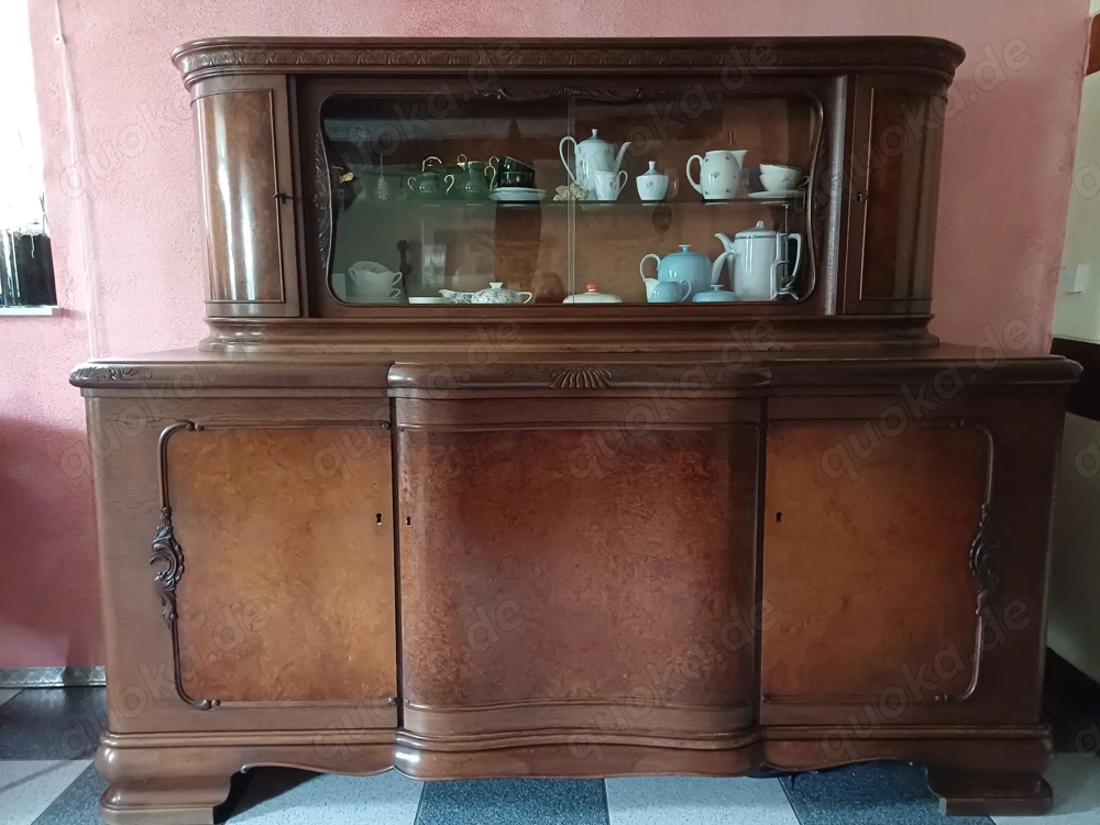 Antikmöbel Buffet (2 tlg. Unter- und Oberschrank)