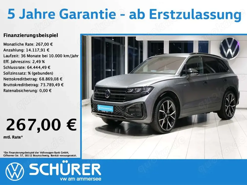 Volkswagen Touareg 3.0TDI R-Line Blackstyle NP=126k Wankstabi Nach...