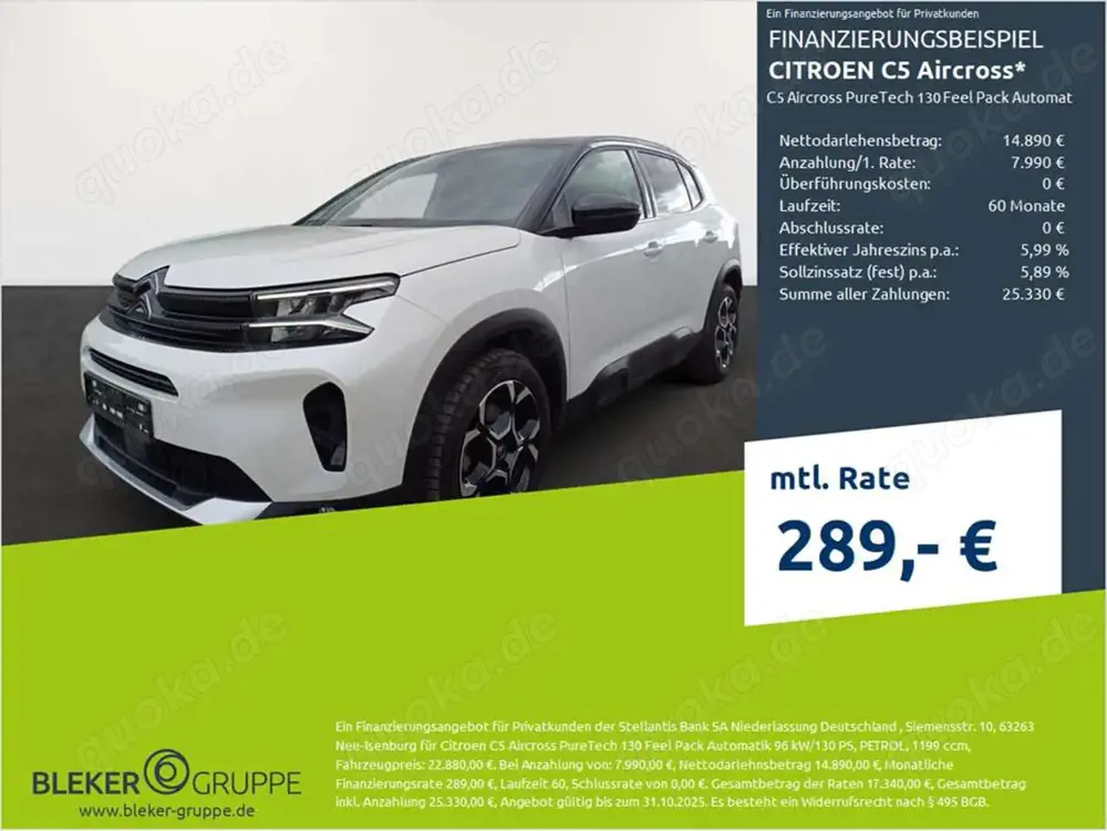 Citroen C5 Aircross PureTech 130 Feel Pack Automatik