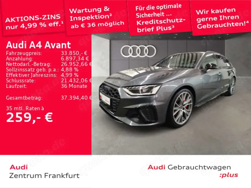 Audi A4 40 TFSI S tronic S line LED HuD 360° Ma