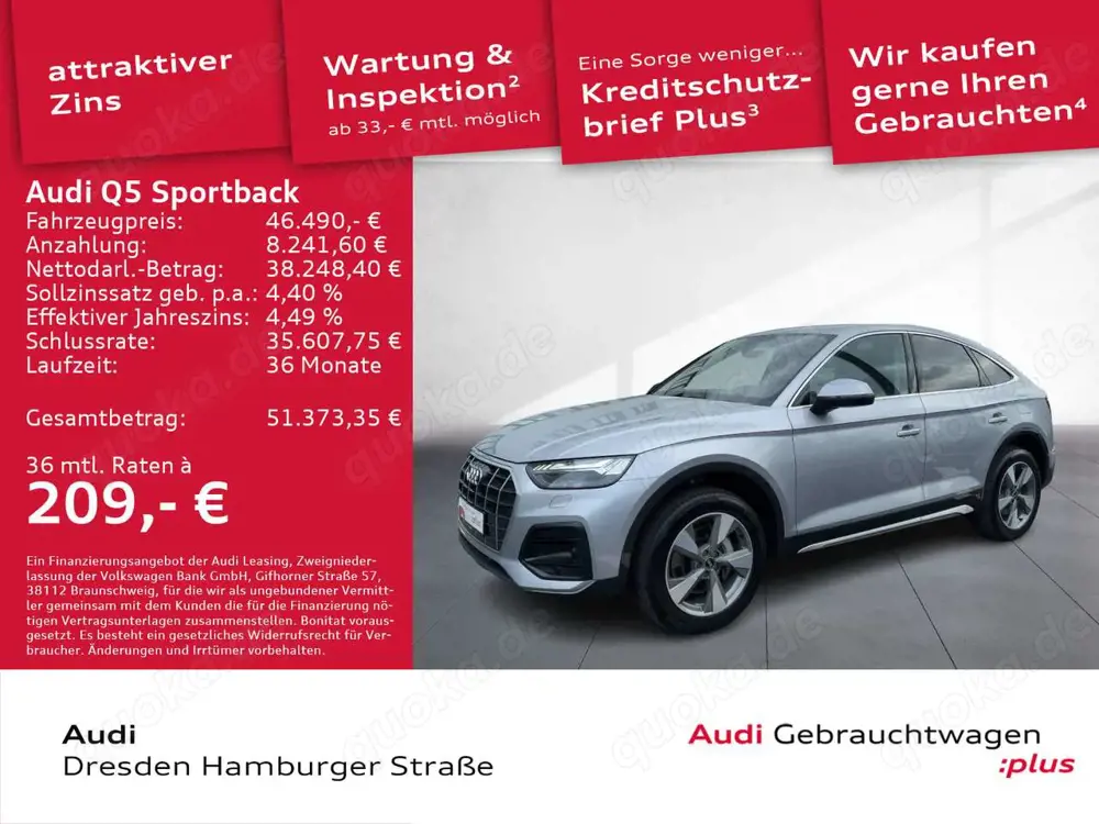Audi Q5 50TFSI e advanced quattro Pano AHZV