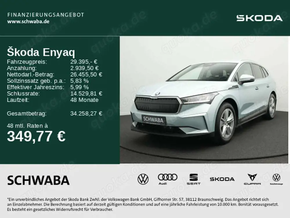Skoda Enyaq 80 iV *LED*NAV*AHK*GRA*LANE*R-KAM*19"*