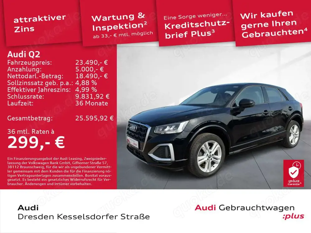 Audi Q2 35 TFSI advanced Kamera DAB LED