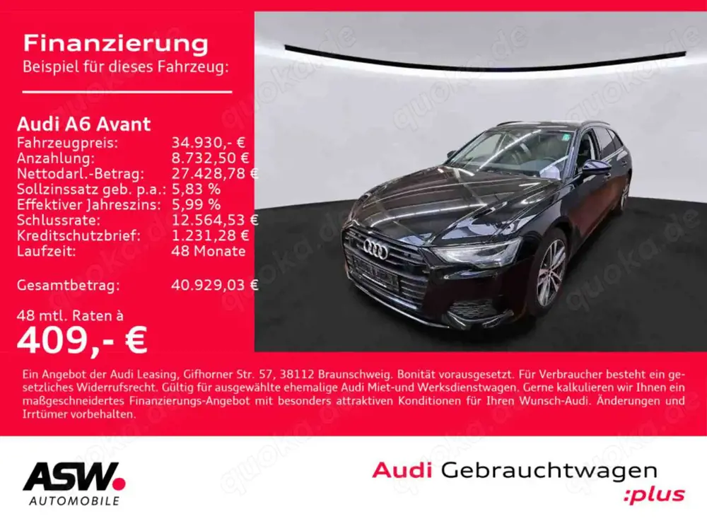 Audi A6 Avant Sport 40TDI quattro NAVI LED ACC RFK VC