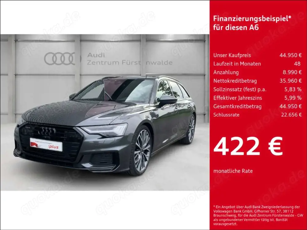 Audi A6 Avant 45 TFSI quattro S tronic sport S-line Sportp