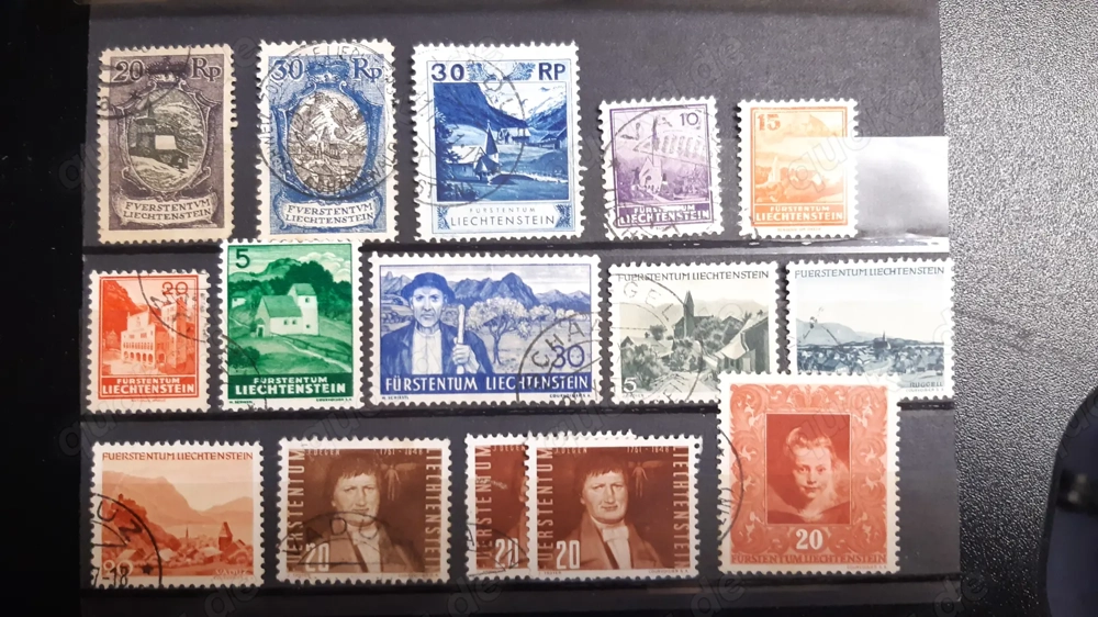 Briefmarken Liechtenstein gestempelt 1921-1972