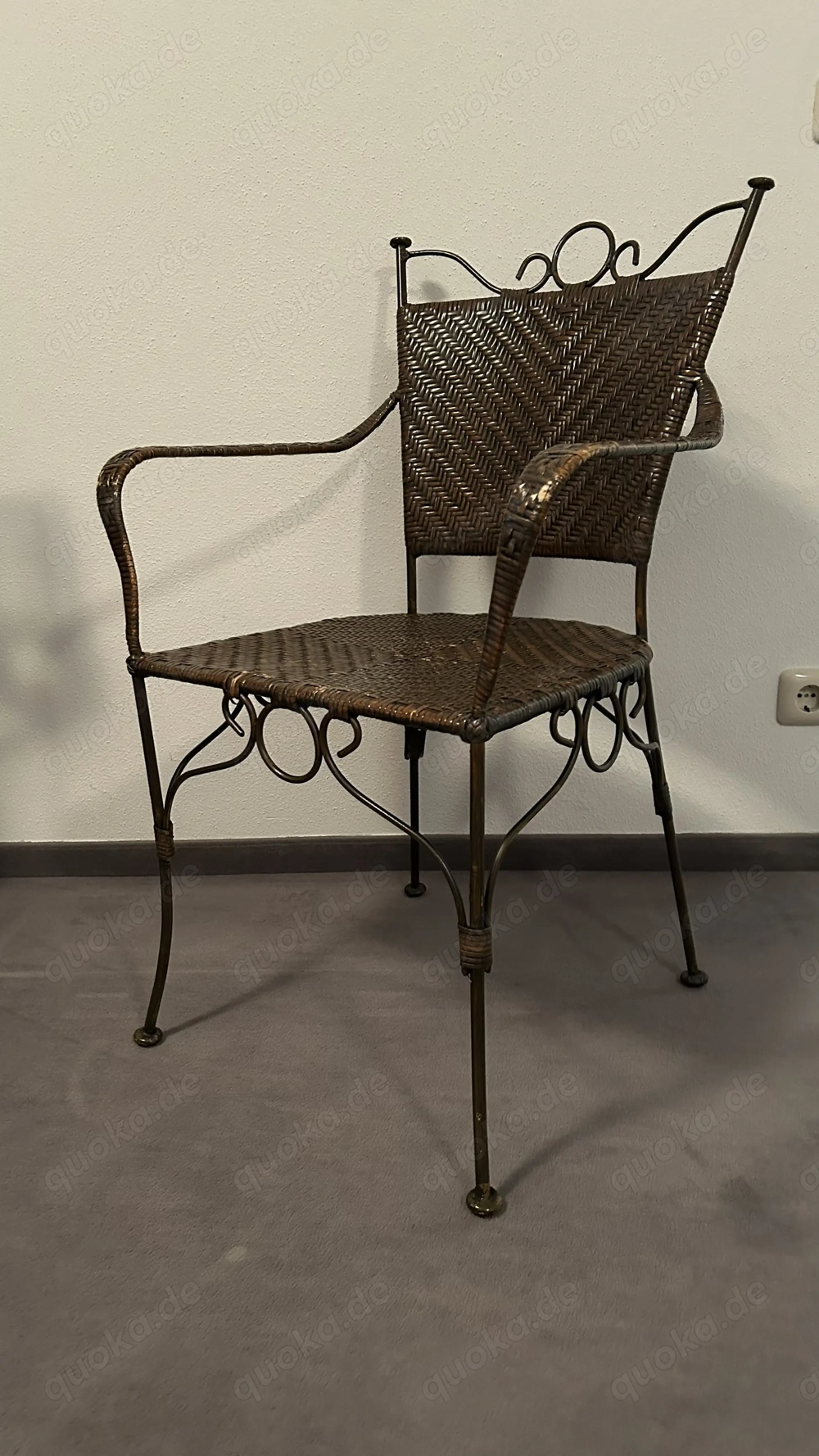 Metallstuhl, braun Metallstuhl, braun