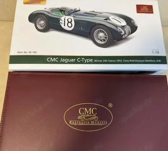 1 18 Jaguar C-Type Sieger Le Mans 1953 CMC