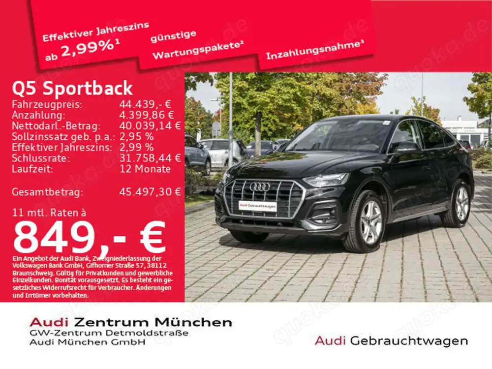 Audi Q5 40 TDI qu. S tronic advanced StdHzg