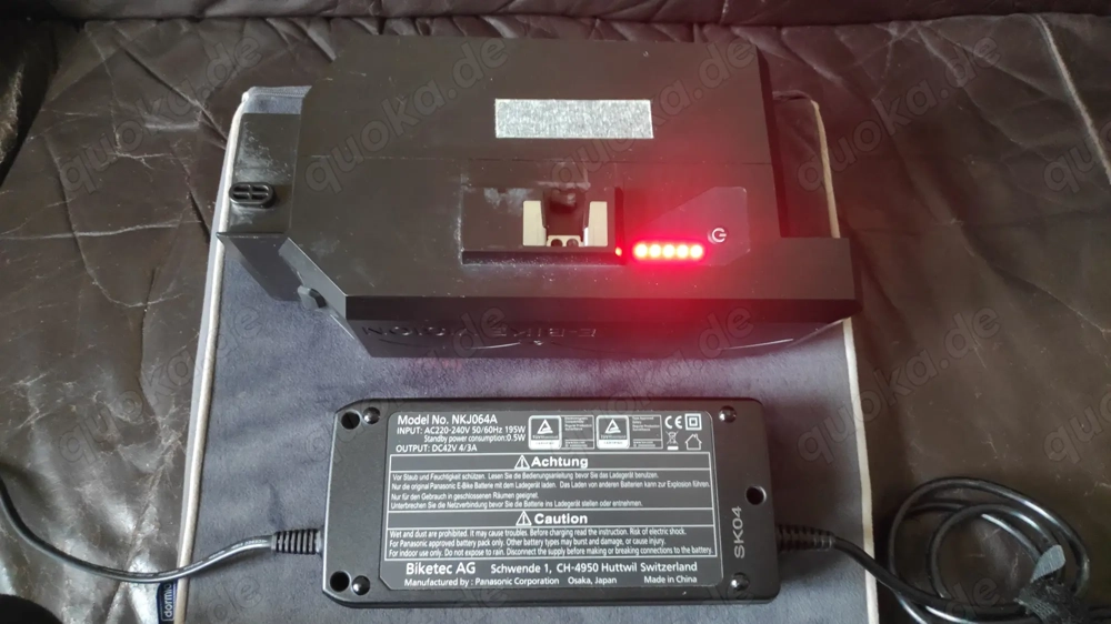 E-Bike Vision Akku, kompatibel zum Panasonic 36 V Next Generation Antriebssystem NKY502B2 NKY503B2  