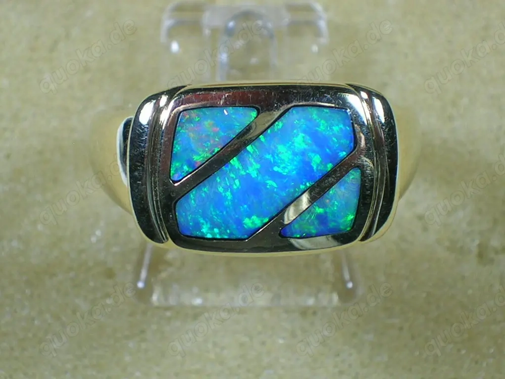 NEU: Ring Größe 18 - 56,5 585 Gold mit Opal