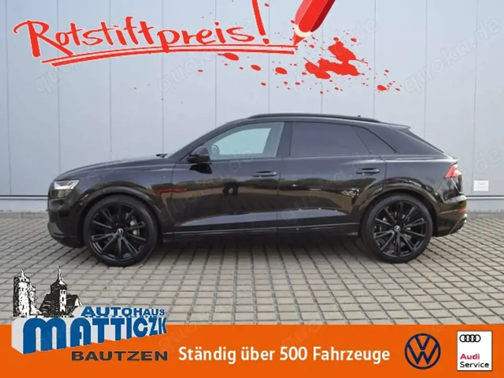 Audi Q8 50 TDI S-line OPTIK-SCHWARZ/23-ZOLL/RAUTE-LEDER/S