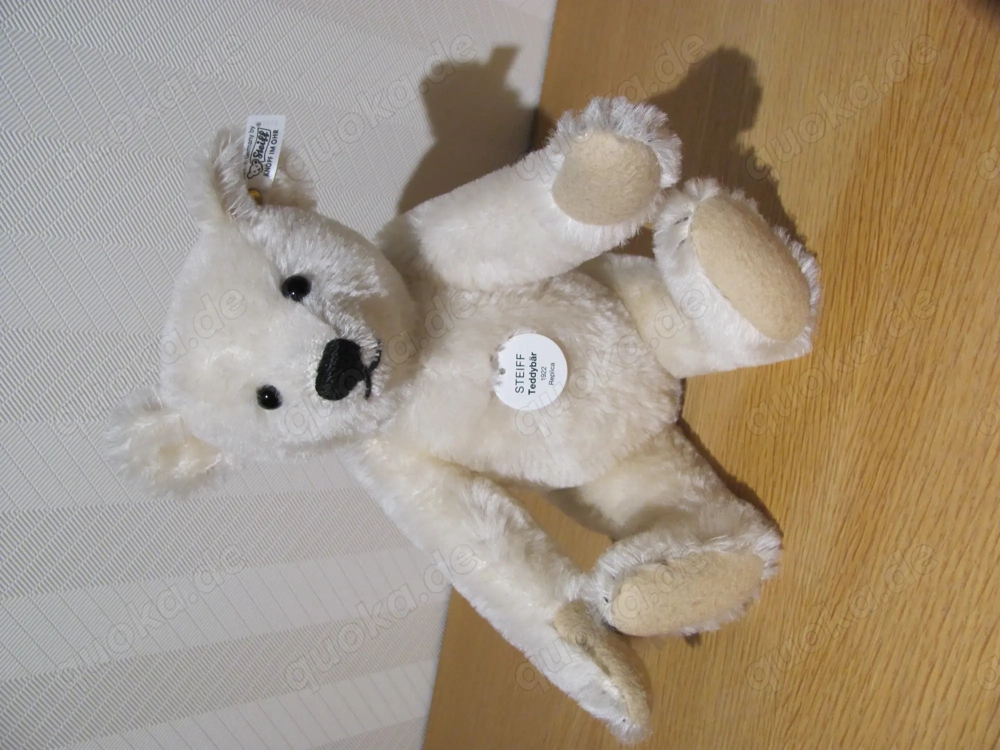 STEIFF Teddybär Replikat, weiß, 35