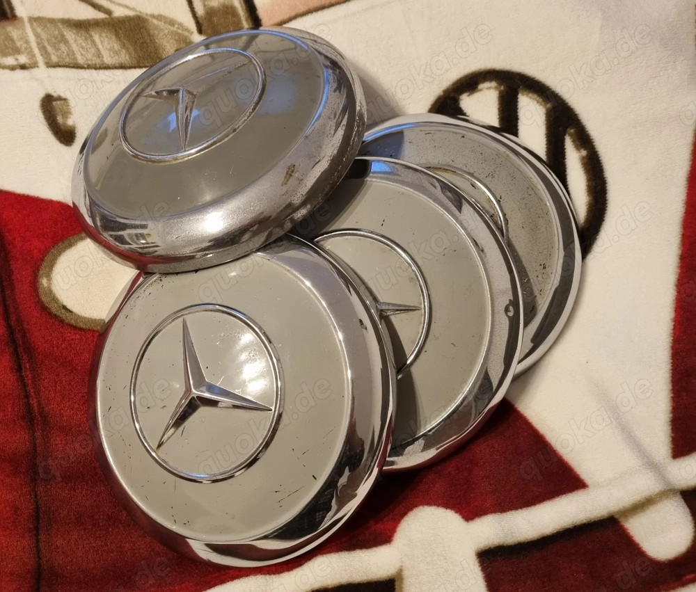Mercedes Benz 4 Radkappen für 190 SL 113 Pagoden und alle Ponton Modelle