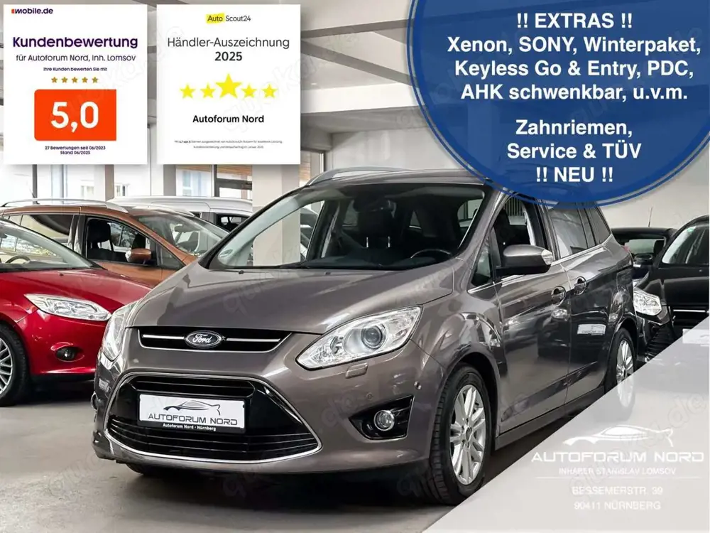 Ford Grand C-Max Titanium *NEU ZAHNRIEMEN+SERVICE*