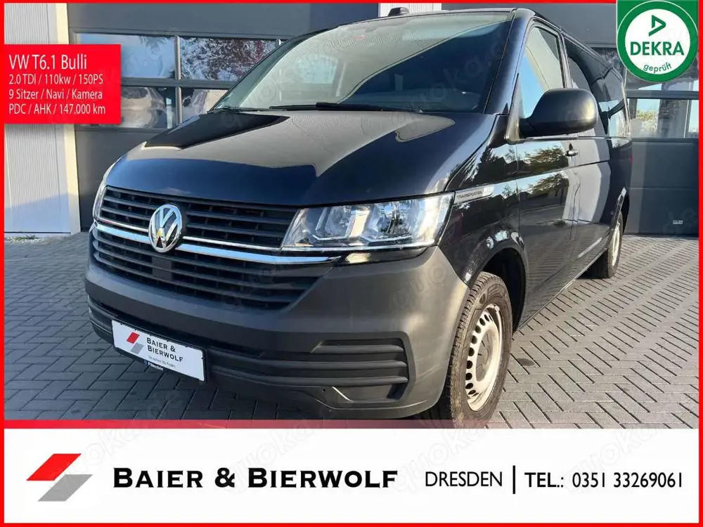 Volkswagen T6 Transporter T6.1 Transporter lang Navi 9 Sitzer 150PS Kamera
