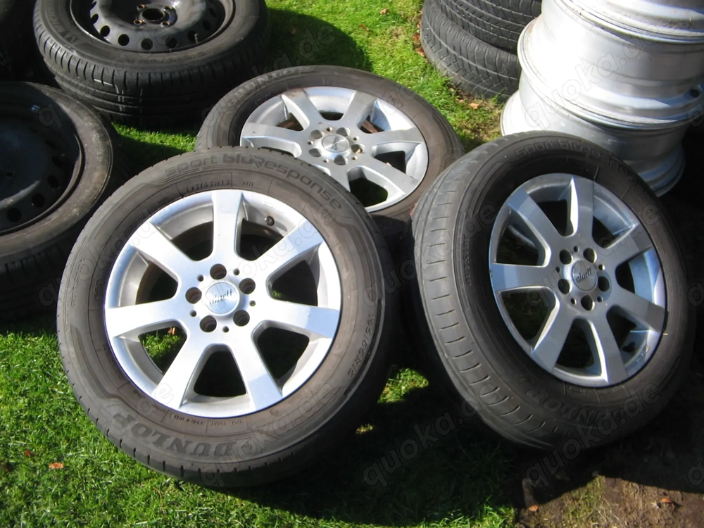 Alufelgen 195 65 R 15 LK 5x108 Reifen 6mm Ford C Max usw Peugeot Citrön NP:1699,- FP:249,-