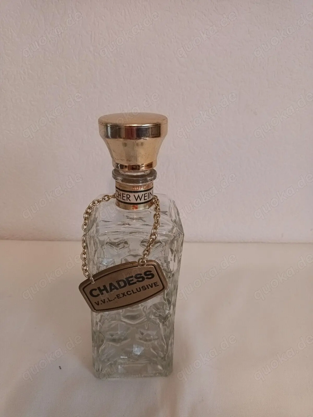 Weinbrandflasche Chadess ca.25cm hoch ca.8cm breit