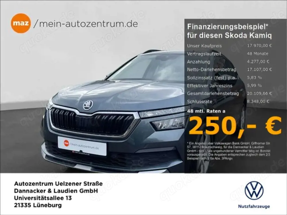 Skoda Kamiq 1.0 TSI Ambition Alu LED PDC Smart Link Te