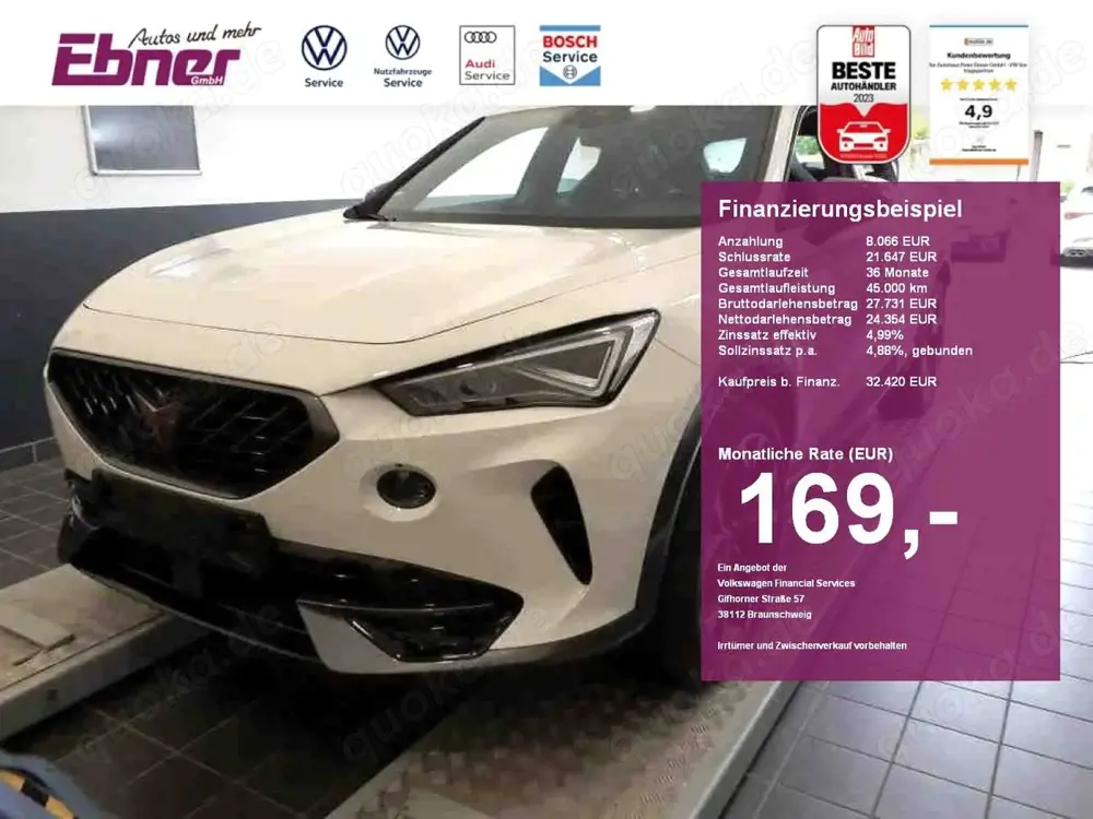 CUPRA Formentor 4DRIVE 2.0TSI DSG PANO+MEMORY+BEATS+ASSIST XL+MATR