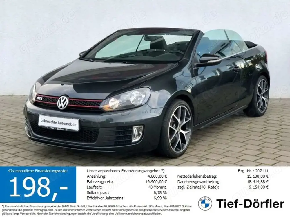 Volkswagen Golf Cabrio GTI DSG MEDIA/SH/WINDSCHOTT/TOP!