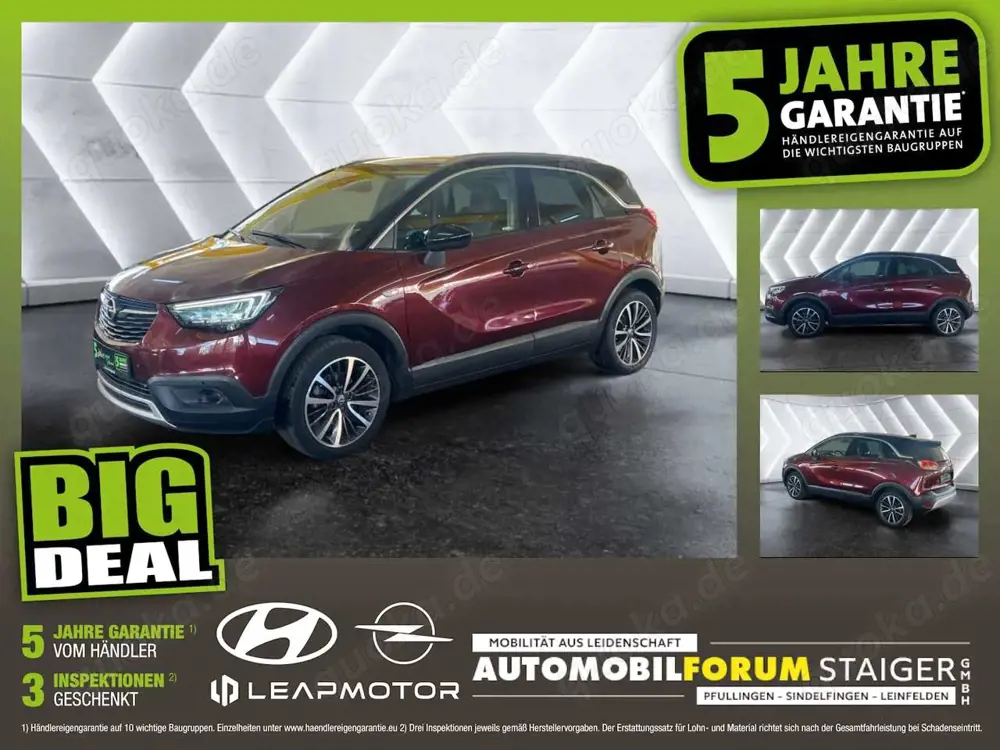 Opel Crossland 1.2 Turbo Ultimate 2xKlima AHK AUT HUD